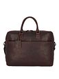 Burkely Starožitná kožená aktovka Avery 46 cm s přihrádkou na notebook