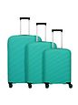 Travelite Burano 4 kolečka Sada kufrů 3-dílný s roztažitelným záhybem