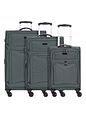 d & n Travel Line 9204 4 kolečka Sada kufrů 3-dílný s roztažitelným záhybem