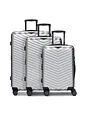 Redolz Essentials 18 2.0 4 ruedas Set de maletas 3 piezas Con asa expansible - metallic-silver shiny Redolz Essentials 18 2.0 4 ruedas Set de maletas 3 piezas Con asa expansible