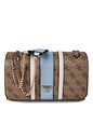 Guess Noelle II Bolsa de hombro 24 cm - latte logo-light blu Guess Noelle II Bolsa de hombro 24 cm