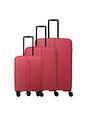 Travelite Air Stripe 4-pyöräinen Matkalaukkusetti 3-osainen Laajennettava - red Travelite Air Stripe 4-pyöräinen Matkalaukkusetti 3-osainen Laajennettava