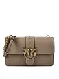 PINKO Love One Bolsa de hombro Piel natural 27 cm - grigio talpa PINKO Love One Bolsa de hombro Piel natural 27 cm
