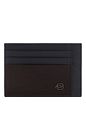 Piquadro Black Square Kreditkortetui Læder 11 cm
