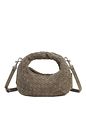 LES VISIONNAIRES Greta Micro weave Bolso Piel natural 20 cm - dimgrey LES VISIONNAIRES Greta Micro weave Bolso Piel natural 20 cm