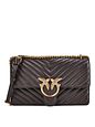 PINKO Love One Crossbody-väska Läder 26.5 cm - marrone marasca PINKO Love One Crossbody-väska Läder 26.5 cm