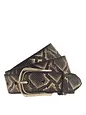 b.belt Sabia Bälte Läder - schwarz-goldmetallic b.belt Sabia Bälte Läder