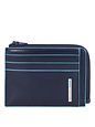 Piquadro Blue Square Kreditkortetui RFID-beskyttelse Læder 11 cm - night blue Piquadro Blue Square Kreditkortetui RFID-beskyttelse Læder 11 cm
