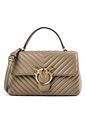 PINKO Love Lady Bolso Piel natural 26 cm - grigio talpa PINKO Love Lady Bolso Piel natural 26 cm