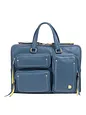 DuDu Pocket Portfölj Läder 36 cm Laptopfack - denim blue DuDu Pocket Portfölj Läder 36 cm Laptopfack