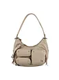 DuDu Pocket Skuldertaske Læder 30 cm - grigio sabbia DuDu Pocket Skuldertaske Læder 30 cm