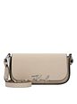 Karl Lagerfeld Signature Skuldertaske Læder 24 cm