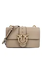 PINKO Love One Crossbody-laukku Nahka 21 cm - grigio talpa PINKO Love One Crossbody-laukku Nahka 21 cm