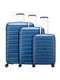 Roncato Relife 4 hjul Kuffert 3-delt med strækfold - blu retro Roncato Relife 4 hjul Kuffert 3-delt med strækfold