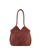 FredsBruder Criss-Cross Bolsa de compras Piel natural 30 cm - deep sandalwood FredsBruder Criss-Cross Bolsa de compras Piel natural 30 cm