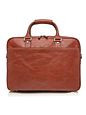 Castelijn & Beerens Kožená aktovka Verona RFID 41 cm s přihrádkou na notebook