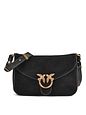 PINKO Love Satchel Mini Borsa a tracolla Vera Pelle 20 cm - nero PINKO Love Satchel Mini Borsa a tracolla Vera Pelle 20 cm