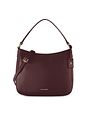 Lazarotti Bolsa de hombro tipo hobo de piel de Bolonia, 27 cm - burgundy Lazarotti Bolsa de hombro tipo hobo de piel de Bolonia, 27 cm