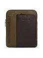 Piquadro Black Square Bolsa de hombro Piel natural 23 cm - green-black-mahogany Piquadro Black Square Bolsa de hombro Piel natural 23 cm
