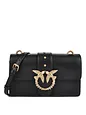 PINKO Love One Crossbody-laukku Nahka 21 cm - nero-antique gold PINKO Love One Crossbody-laukku Nahka 21 cm