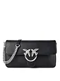 PINKO Love one Crossbody-väska Läder 27 cm - nero limousine - matt silver PINKO Love one Crossbody-väska Läder 27 cm
