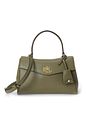 Lauren Ralph Lauren Farrah Skuldertaske Læder 23 cm - sage green Lauren Ralph Lauren Farrah Skuldertaske Læder 23 cm