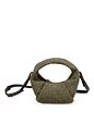 LES VISIONNAIRES Greta mini weave Borsetta Vera Pelle 20 cm - sea kelp-black LES VISIONNAIRES Greta mini weave Borsetta Vera Pelle 20 cm