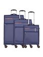 March15 Trading Silhouette 4 kolečka Sada kufrů 3-dílný s roztažitelným záhybem