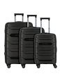 Polestream Strz by Asteroid 4 kolečka Sada kufrů 3-dílný s roztažitelným záhybem