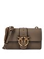 PINKO Love One Bolsa de hombro Piel natural 21 cm - grigio talpa PINKO Love One Bolsa de hombro Piel natural 21 cm