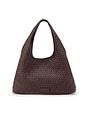 LES VISIONNAIRES Paz Weave Silky Bolsa de hombro Piel natural 42 cm - aubergine LES VISIONNAIRES Paz Weave Silky Bolsa de hombro Piel natural 42 cm