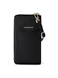 Lazarotti Cartera de piel de Bolonia con cremallera envolvente y funda de teléfono móvil, 19 cm