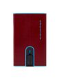 Piquadro Black Square Kreditkortetui RFID-beskyttelse Læder 6 cm