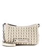Karl Lagerfeld Weave Skuldertaske 26 cm - off white Karl Lagerfeld Weave Skuldertaske 26 cm