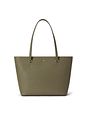 Lauren Ralph Lauren Karly Skuldertaske Læder 26 cm - sage green Lauren Ralph Lauren Karly Skuldertaske Læder 26 cm