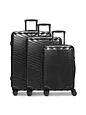 Redolz Essentials 18 2.0 4 ruedas Set de maletas 3 piezas Con asa expansible - metallic-black shiny Redolz Essentials 18 2.0 4 ruedas Set de maletas 3 piezas Con asa expansible