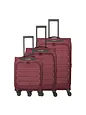 Travelite Skaii 4-pyöräinen Matkalaukkusetti 3-osainen Laajennettava - red Travelite Skaii 4-pyöräinen Matkalaukkusetti 3-osainen Laajennettava