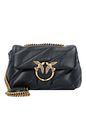 PINKO Love Puff Skuldertaske Læder 21 cm - black PINKO Love Puff Skuldertaske Læder 21 cm