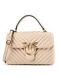 PINKO Love Lady Bolso Piel natural 21 cm - beige-grigio fumo PINKO Love Lady Bolso Piel natural 21 cm