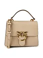 PINKO Love One Bolso Piel natural 23 cm - beige-grigio PINKO Love One Bolso Piel natural 23 cm