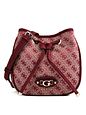 Guess Samantha Olkalaukku 20 cm - merlot logo Guess Samantha Olkalaukku 20 cm
