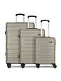Worldpack New York 2.0 4 hjul Kuffert 3-delt - champagner-metallic Worldpack New York 2.0 4 hjul Kuffert 3-delt