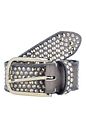 b.belt Bælte i læder med nitter