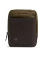 Piquadro Black Square Bolsa de hombro Piel natural 17 cm - green-black-mahogany Piquadro Black Square Bolsa de hombro Piel natural 17 cm