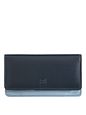 DuDu Pung RFID-læder 17,5 cm - navy DuDu Pung RFID-læder 17,5 cm