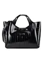 DKNY Willa Håndtaske Læder 43 cm - black-silver DKNY Willa Håndtaske Læder 43 cm
