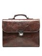 Castelijn & Beerens Kožená aktovka RFID Rien 39,5 cm s přihrádkou na notebook