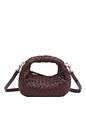 LES VISIONNAIRES Greta Micro weave Bolso Piel natural 20 cm - aubergine LES VISIONNAIRES Greta Micro weave Bolso Piel natural 20 cm