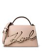 Karl Lagerfeld Signature 2.0 Bolso Piel natural 21.5 cm - nude pink Karl Lagerfeld Signature 2.0 Bolso Piel natural 21.5 cm