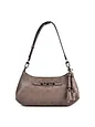 Guess Carmella Skuldertaske 30 cm - taupe logo Guess Carmella Skuldertaske 30 cm